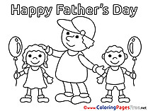 Kids printable Coloring Pages Father's Day