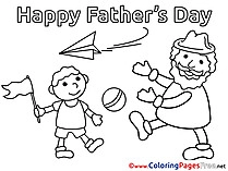 Plane Father's Day free Coloring Pages