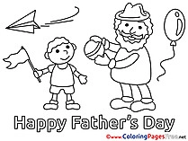 Son Colouring Page Father's Day free