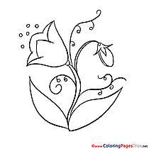 Bluebell download printable Coloring Pages