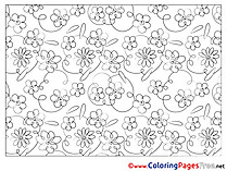 Decoration Colouring Page printable free