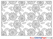 Decoration Flowers free printable Coloring Sheets