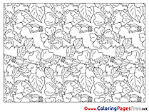Decoration Flowers printable Coloring Pages for free