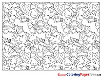 Decoration Flowers printable Coloring Pages for free