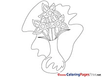 Narcissus Coloring Pages for free