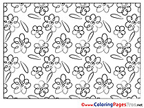 Printable Flowers Coloring Pages for free