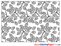 Roses for Children free Coloring Pages