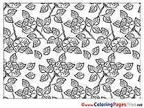 Roses for Children free Coloring Pages
