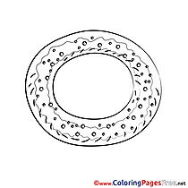 Bagel Coloring Sheets download free
