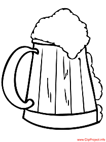 Beer page to coloring for free