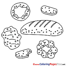 Bread Children Coloring Pages free