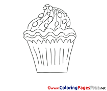 Cake Coloring Sheets download free