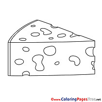 Cheese printable Coloring Pages for free