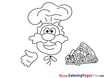 Cook Children Coloring Pages free
