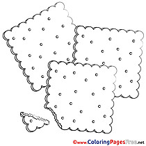 Cookie Colouring Sheet download free