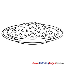 Meal Kids free Coloring Page