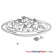 Salad for free Coloring Pages download