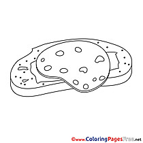 Sandwich download Colouring Page