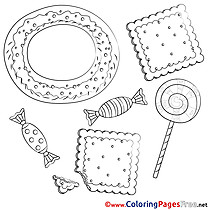 Sweets Kids download Coloring Pages