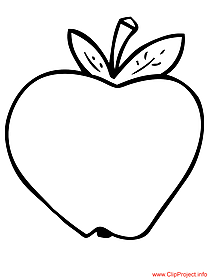 Apple coloring sheet for free