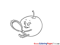 Download printable Mirror Orange Coloring Pages