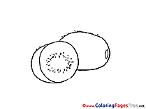 Kiwi printable Coloring Sheets download