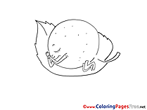 Lemon Children Coloring Pages free