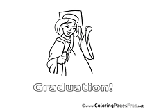 Bachelor Coloring Pages Graduation