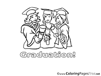 Friends Diploma Graduation Coloring Pages download