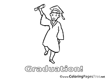Graduation Coloring Pages download