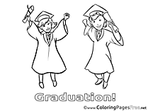 Kids Graduation Coloring Pages Bachelor