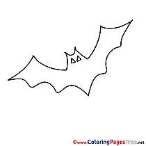 Bat Kids Halloween Coloring Pages