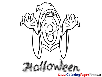 Deguise Coloring Pages Halloween