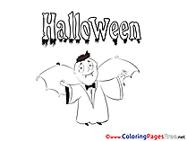 Dracula printable Coloring Pages Halloween