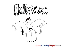 Dracula printable Coloring Pages Halloween