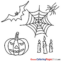 Feast for Kids Halloween Colouring Page