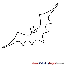 Halloween Colouring Sheet Bat free