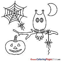 Illustration download Halloween Coloring Pages