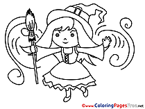 Magician Coloring Sheets Halloween free