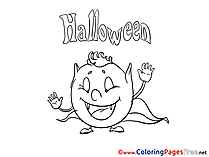 Monster Halloween Coloring Pages download