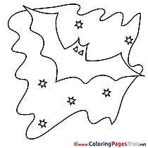 Night Bat Coloring Sheets Halloween free