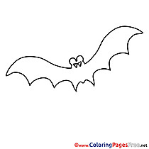 Printable Bat Coloring Pages Halloween
