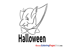 Vampire download Halloween Coloring Pages