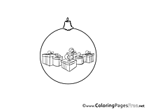 Christmas Toy Colouring Sheet download New Year