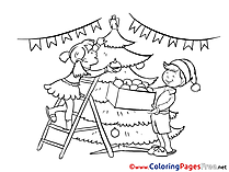 Happy New Year coloring pages