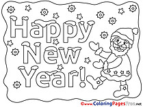 Download New Year Eve Coloring Pages