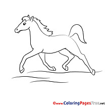 Gallop Children Coloring Pages free