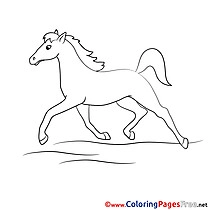 Gallop Children Coloring Pages free