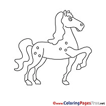 Image Horse printable Coloring Sheets download