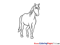 Mare Kids download Coloring Pages